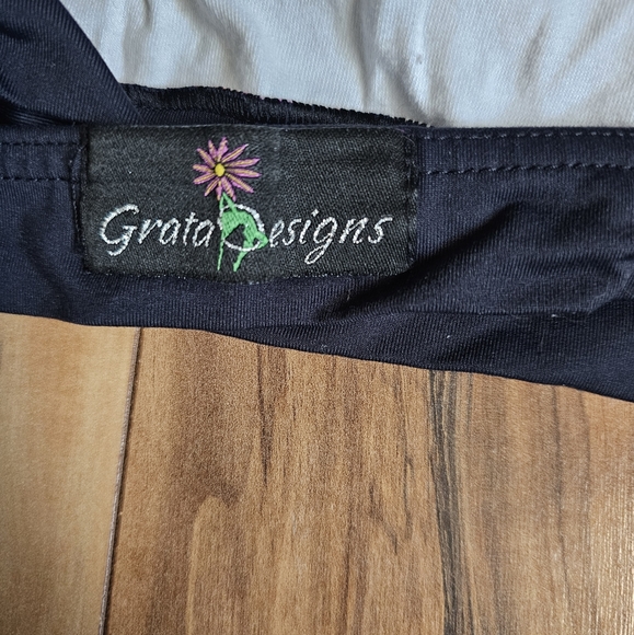 Grata Design One Shoulder Top, Pole, Aerial Fitness-Floral Medium - Picture 5 of 5